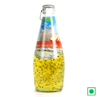 CITY FRESH APPLE BASIL SEED DRINK 300ML - Remkart