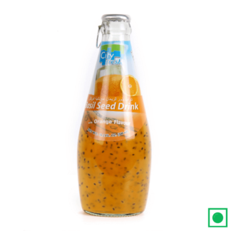 City Fresh Orange Flavoured Basil Seed Drink, 300ml - Remkart