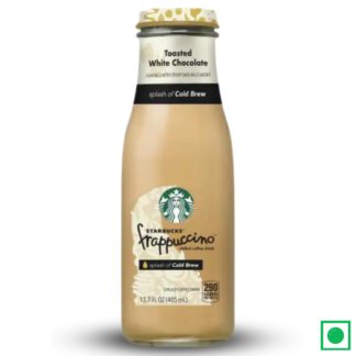 Starbucks Frappuccino Toasted White Chocolate with Cold Brew Iced Coffee Drink, 405ml (Imported) - Remkart