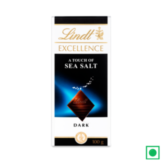 Lindt Excellence A Touch Of Dark Sea Salt Bar, 100g (Imported) - Remkart