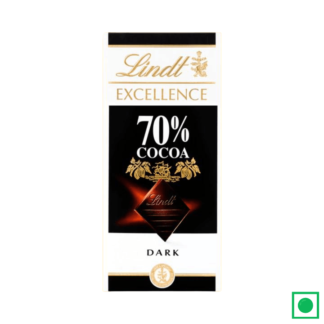 Lindt Excellence 70% Cocoa Dark Chocolate 100gm (Imported) - Remkart