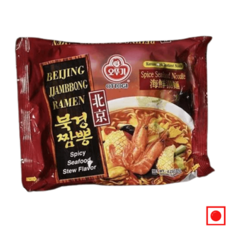 Ottogi Spicy Seafood Stew Flavor Jjambbong Ramen , 135g (Imported) - Remkart