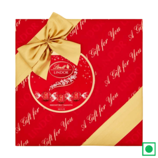Lindt Lindor Milk Gift Wrapped Box, 287g - Remkart