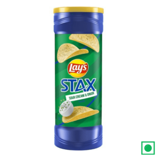 Lay's Stax Sour Cream & Onion Flavored Potato Crisps, 155.9g - Remkart