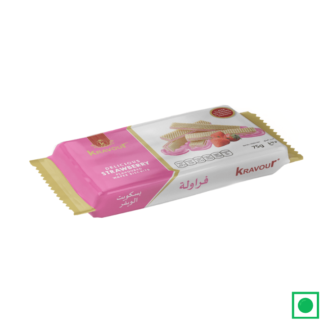 Kravour Strawberry Wafer, 75g - Remkart